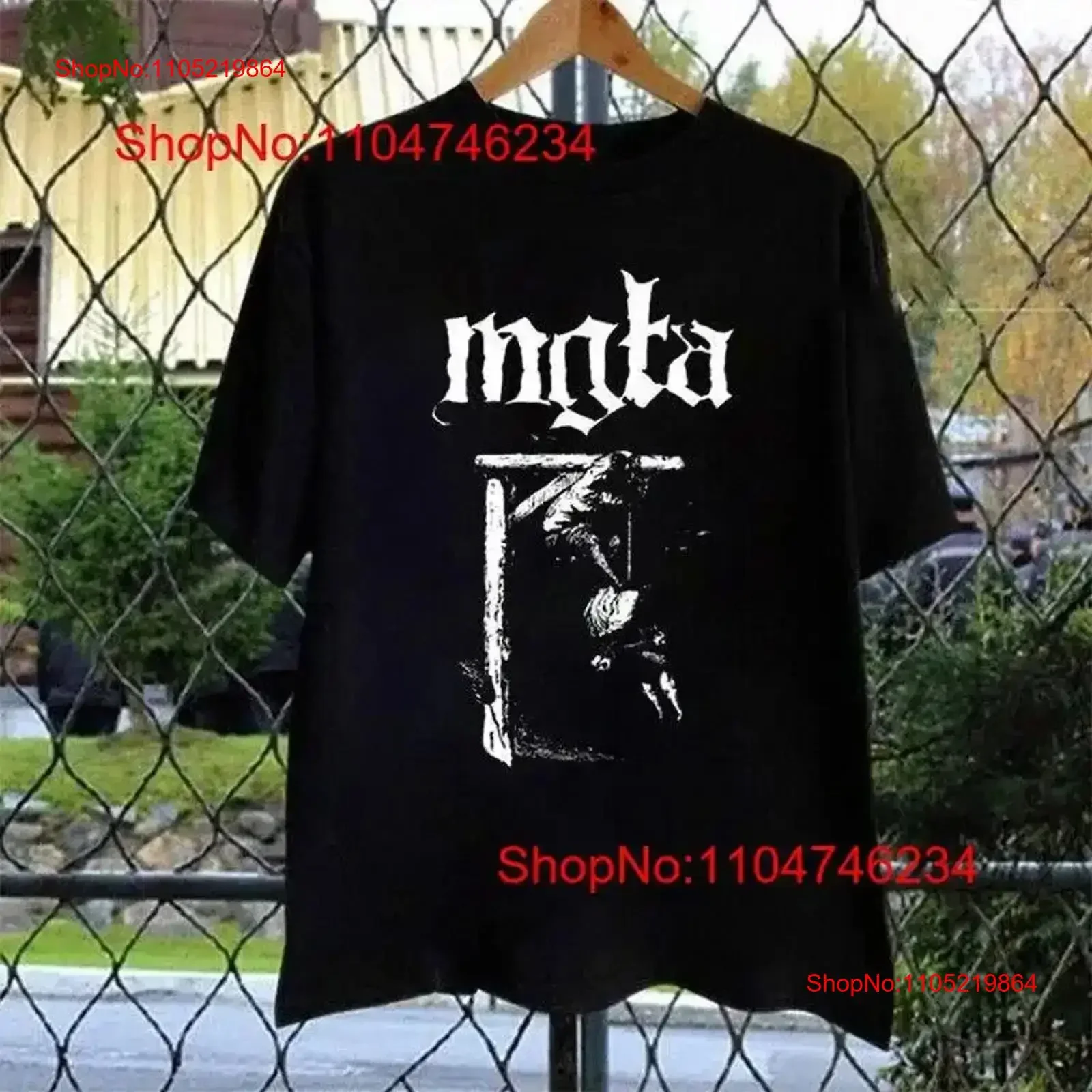 

Новая рождественская футболка MGLA Band S 5XL B06_110, винтажная стираная повседневная футболка с рисунком, стильная, удобная, слегка модная, винтажная, мужская