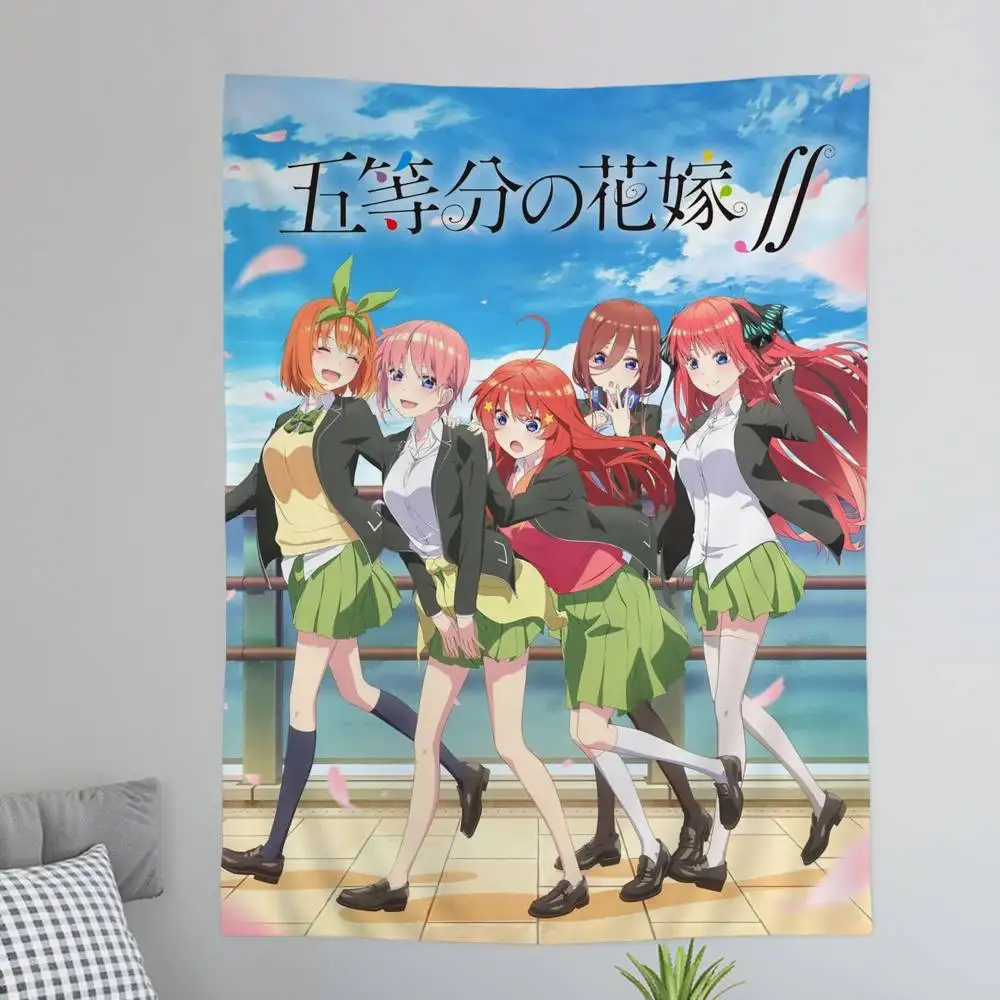 Anime Q-Quintessential Quintuplets Cartoon Tapestry Wall Hanging Decoration Household Home Decor
