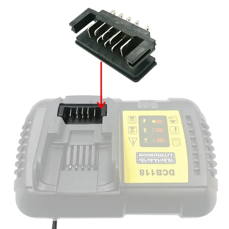 For Dewalt  Socket Plug Charger Connector Terminal Bracket Holder 14.4V 18V Battery Adapter DCB112 DCB115 DCB105 DCB090 DCB118 - view 5