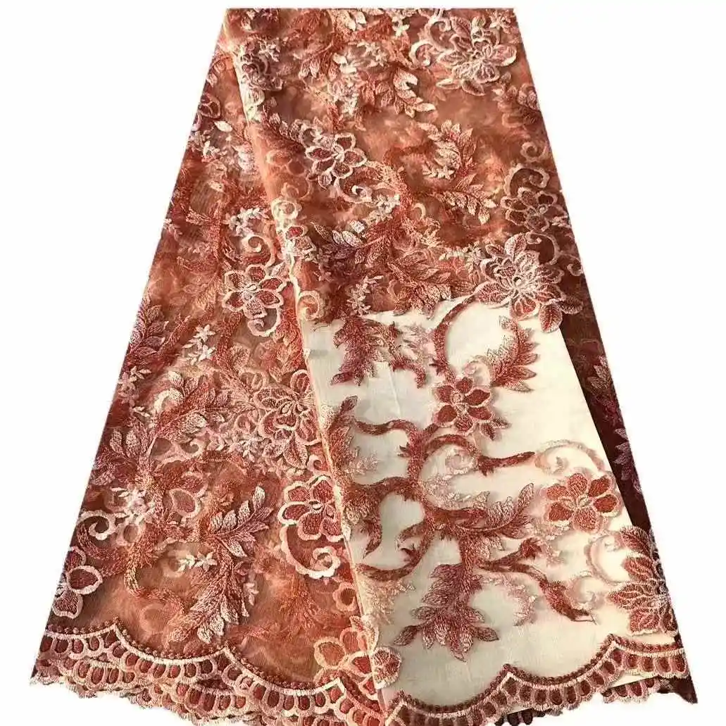 Fabryka Oferta Najnowsza Najlepsza Jakość Delikatna Bardzo Miękka Haftowana Siatka Tiulowa Koronka Materiał na Sukienkę Wieczorową na Imprezę U_GE1629