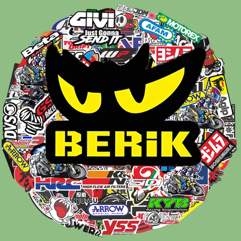 40/80/120pcs Random Motorcycle Stickers Decals Car Bike Helmet Tank Racing Sponsor Logo Set For Honda Yamaha Kawasaki Suzuki KTM image 6