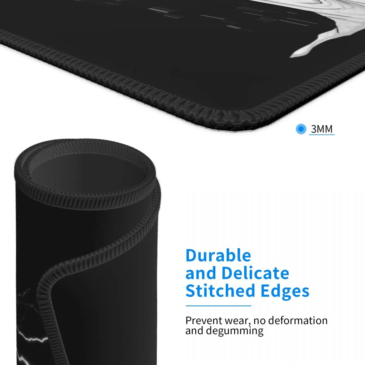 프랑켄슈타인의 신부의 키스 마우스 패드, 사각형 미끄럼 방지 고무 마우스 패드, 게임 사무실 노트북 컴퓨터 PC 데스크 매트