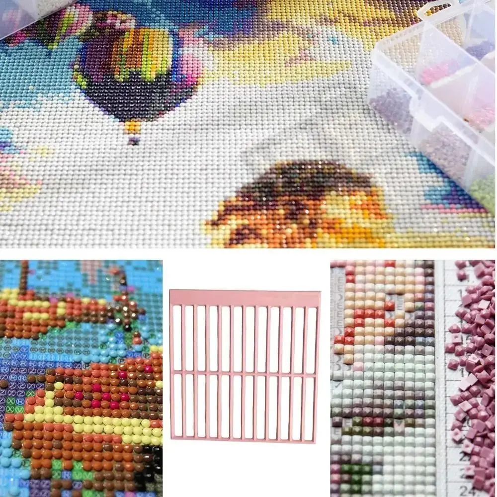 3D Diamond Drawing Ruler High Precision Anti-Slip Gem Painting Rulers Lightweight Gem Painting Grid