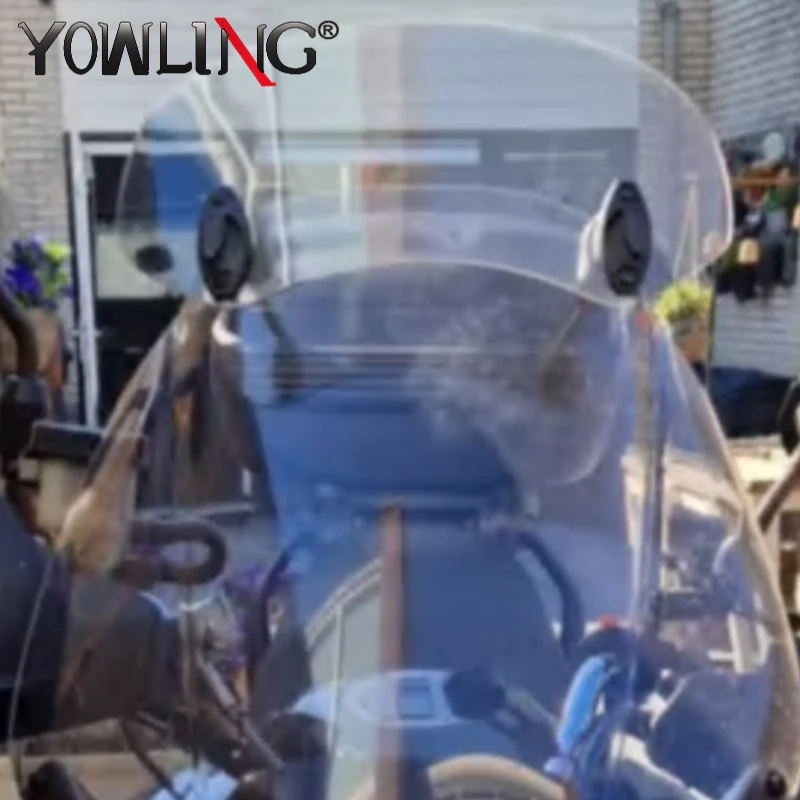 

Windshield Extension Adjustable Spoiler Clamp-On Windscreen Deflector Suitable Universal Motorcycle For All Motorcycle Models