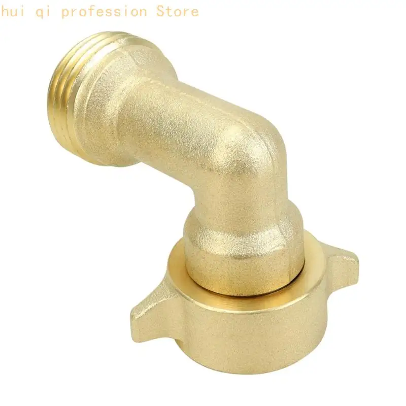 90-Grad-Wasserschlauch-Armaturen-Set, Messing-Wasseradapter mit Unterlegscheiben für Garten H8WE – Detail 8