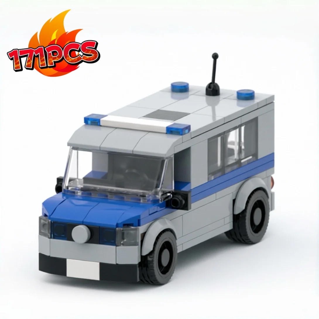 

MOC German SWAT Transport Vehicle Building Block Toy (171 Pieces) – Creative Birthday / Christmas Gift for Boys, Item No. 176628
