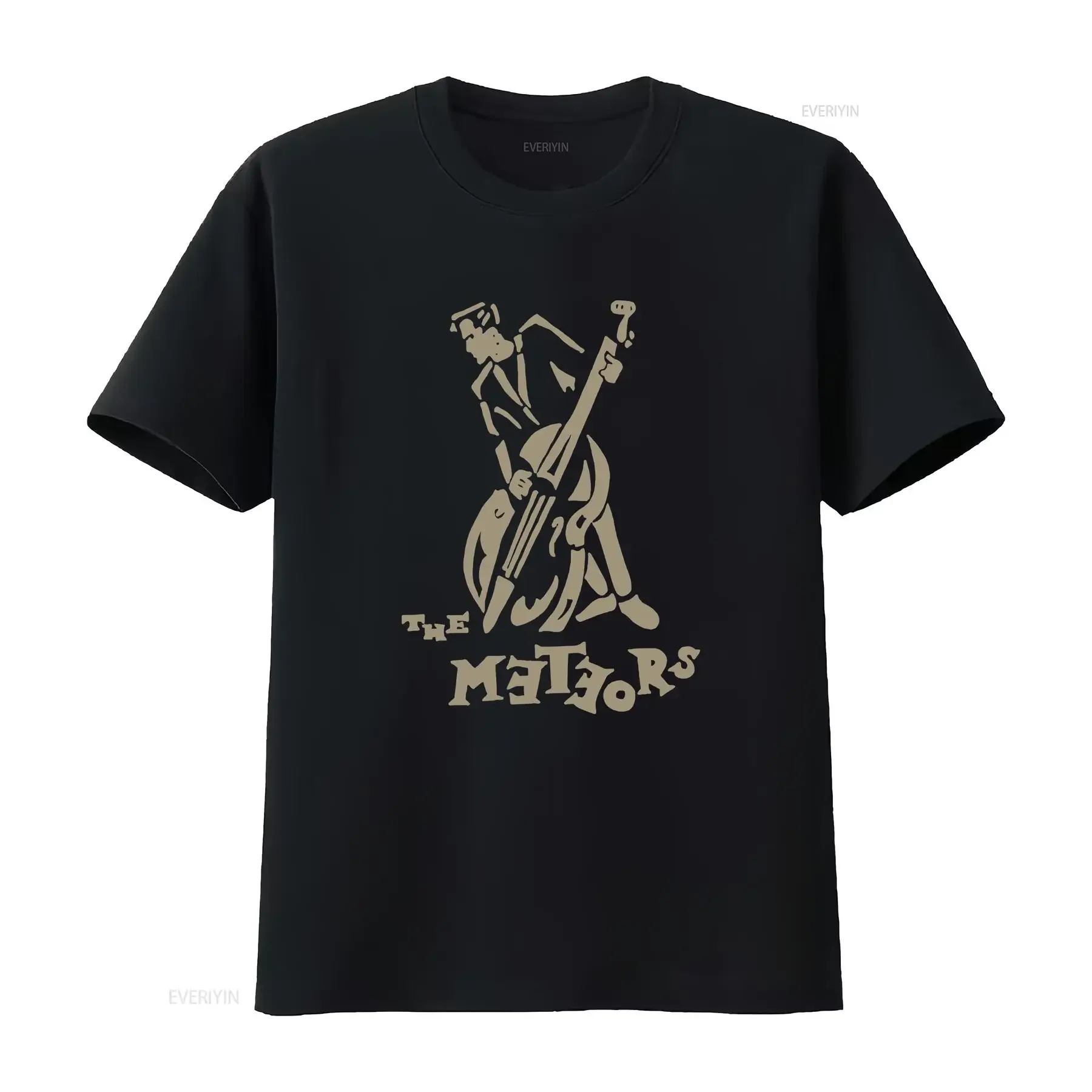 The Meteors band VTG black T shirt All sizes S to 5XL FF682 vintage Washed Top For Everyday Wear homme streetwear Comfortable
