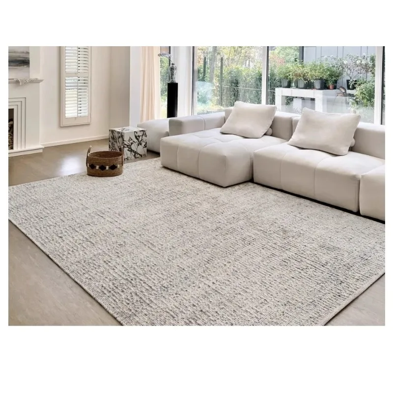 Indian handmade wool medieval carpet, living room bedroom premium bedroom glue-free solid color floor mat