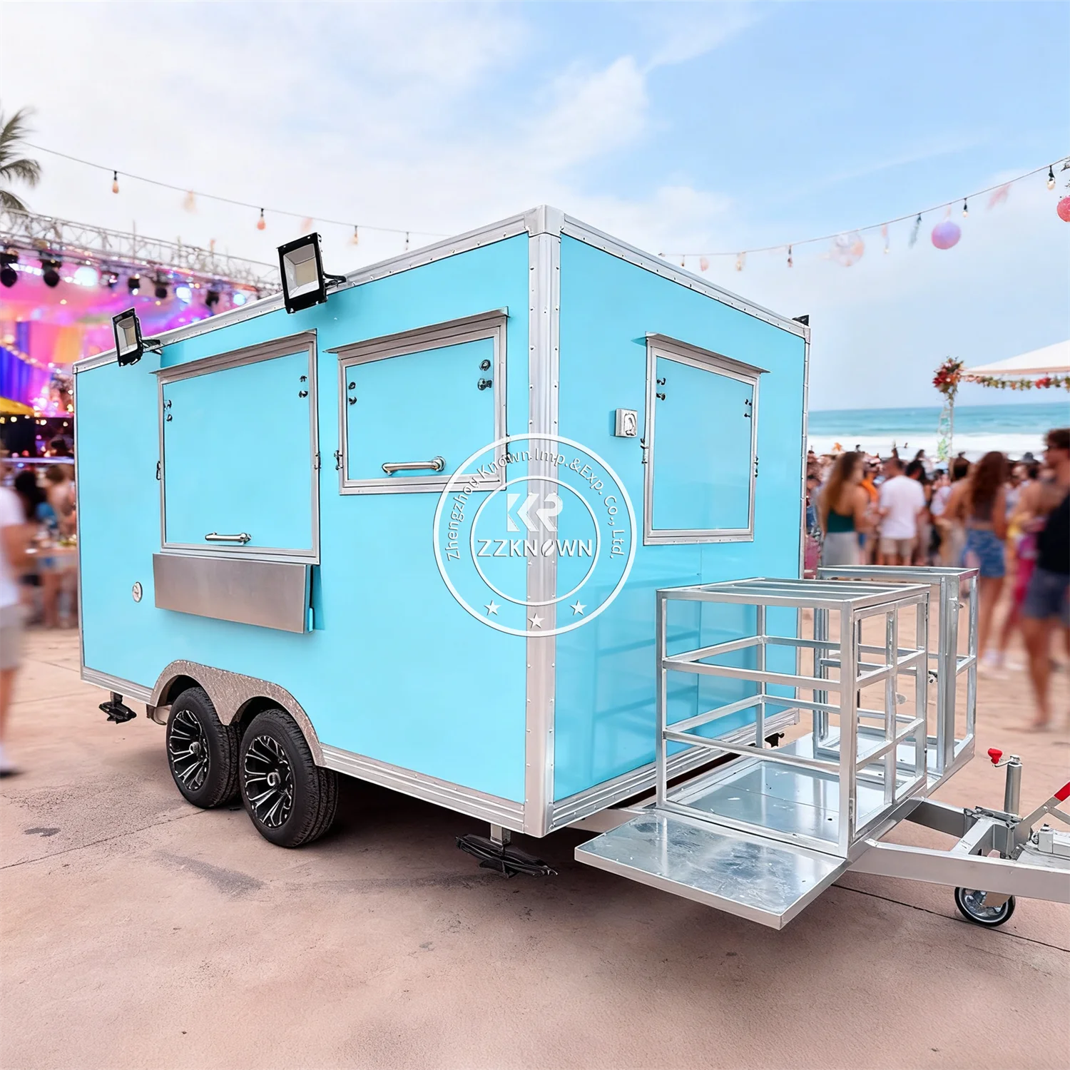 

Mobile Bar Catering Concession Food Vending Ice Cream Trailers Ice Cream Cart Hot Dog Food Truck Trailer With Full Kitchen