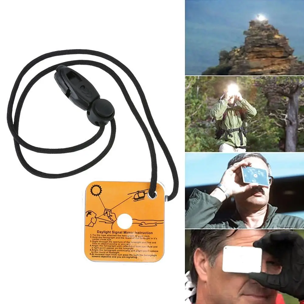 Многофункциональное уличное зеркало сигнала Приключения аксессуары акриловое уличное снаряжение для выживания отражающие Полевые Инструменты