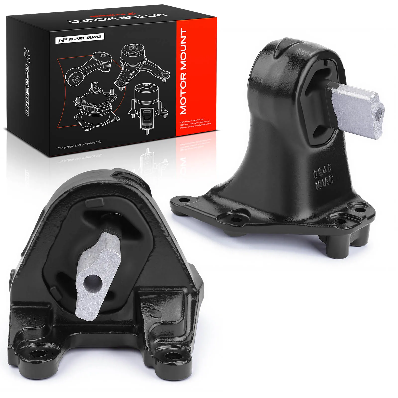 A-Premium 2pcs Front Engine Motor Mount for Jeep Wrangler 2012-2017 Wrangler JK 2018