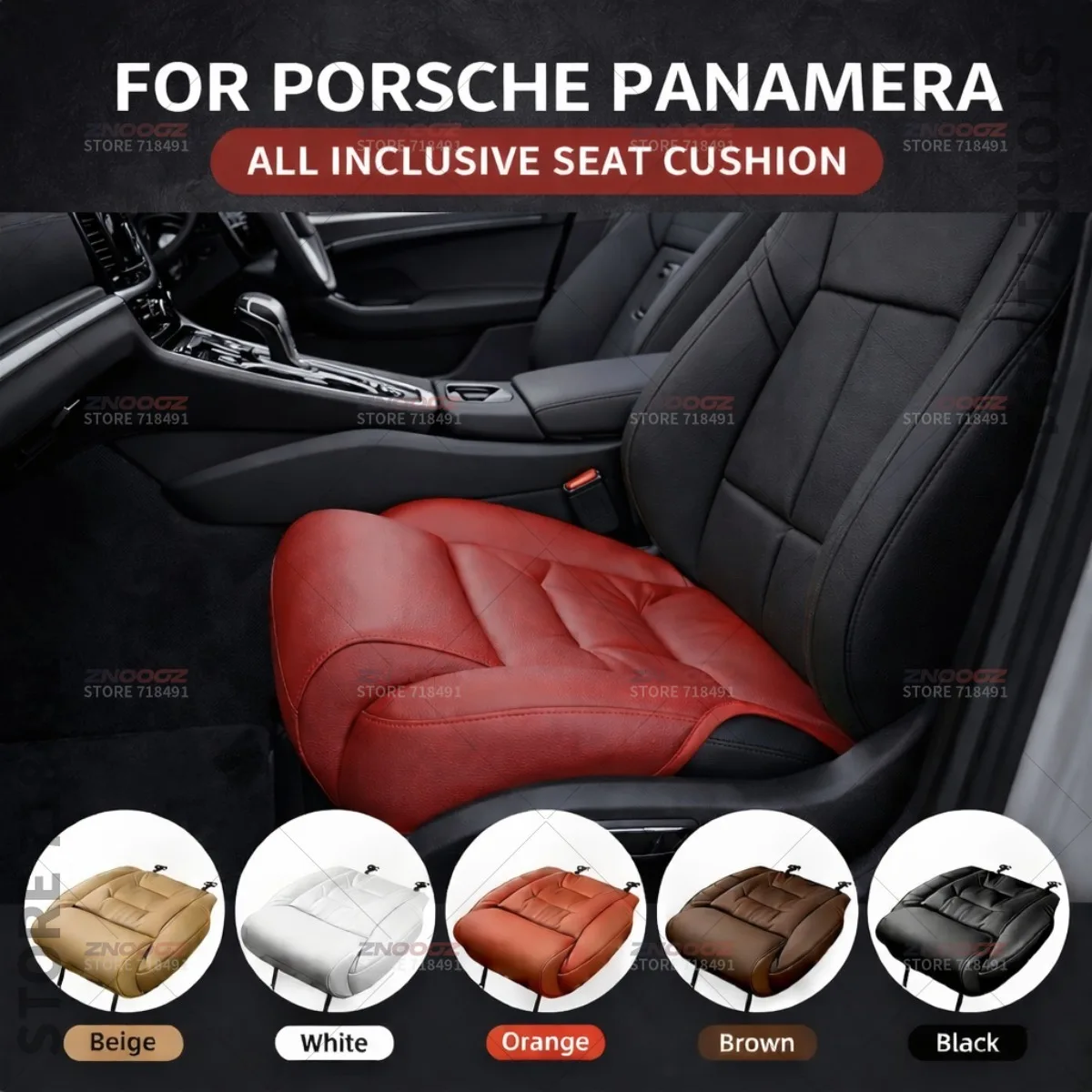

For Porsche Panamera Car Seat Leg Support Extension Seat Cover Memory Foam Extender Cushion Interior Accessories