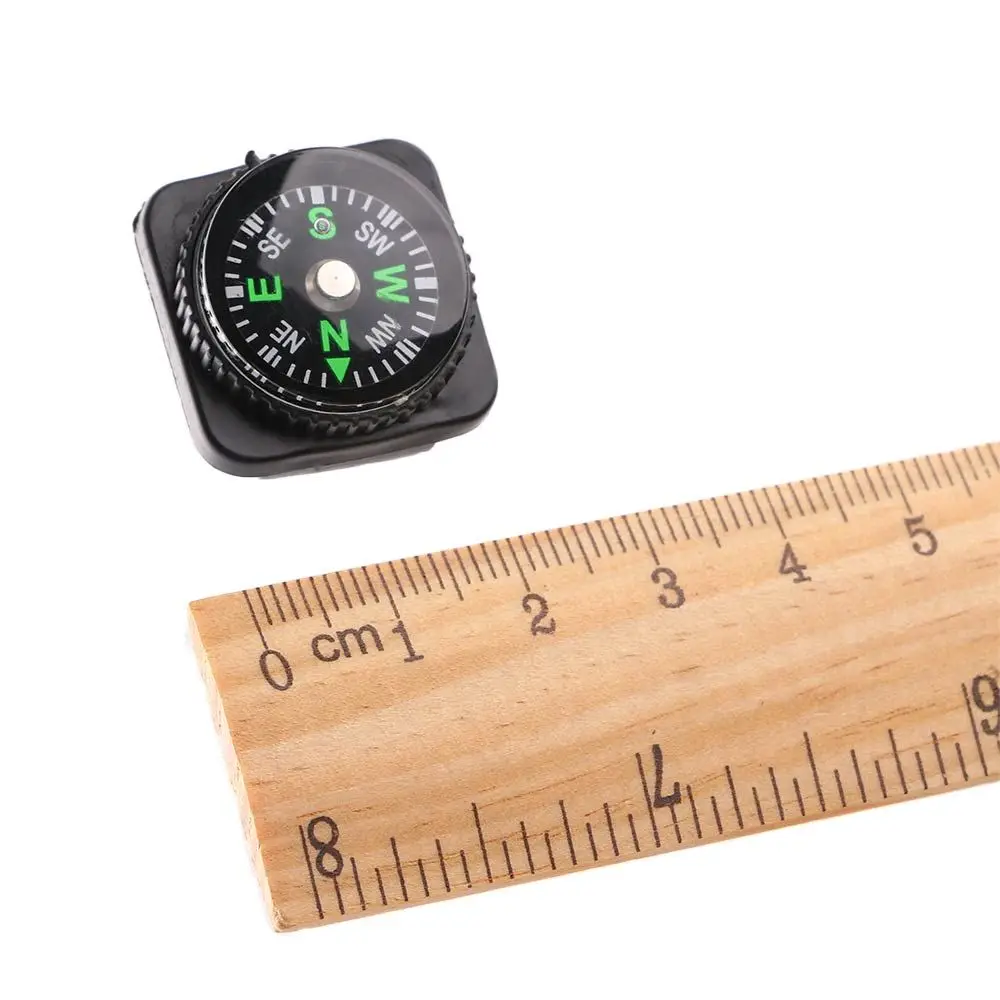 

5pcs Emergency Survival Tool Hiking Travel Belt Buckle Mini Compass Portable Handheld