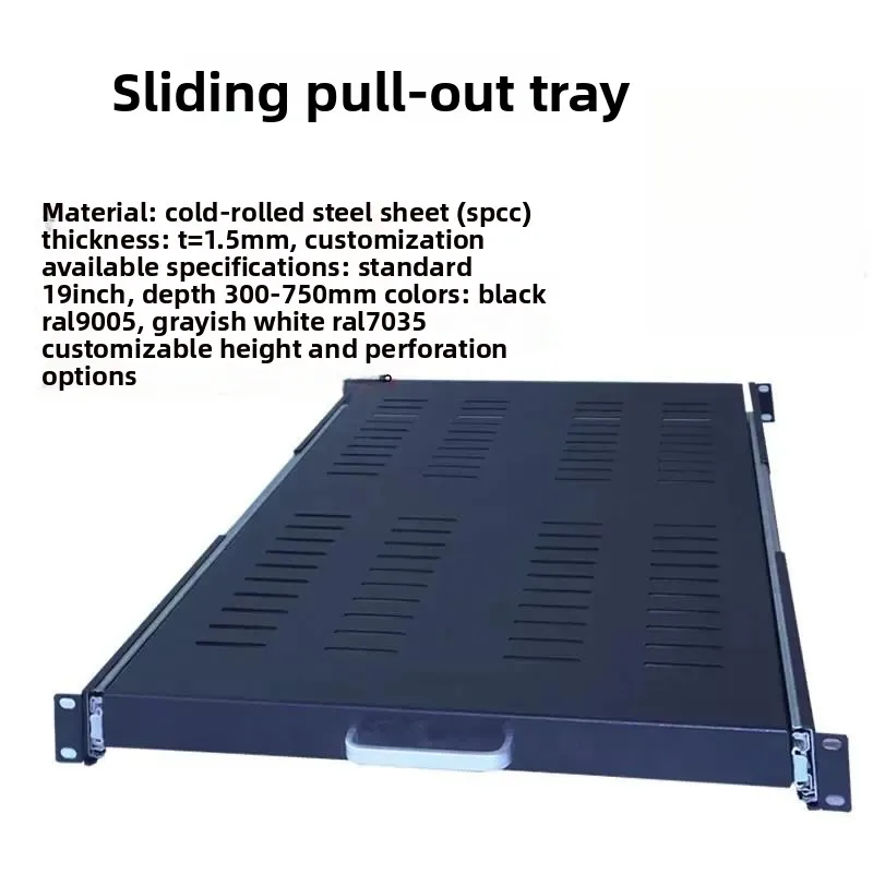 For Cabinet Keyboard Sliding Tray Pull Out Telescopic Rail Drawer Server Tray Sliding Laminate Shelf for Computer Desk