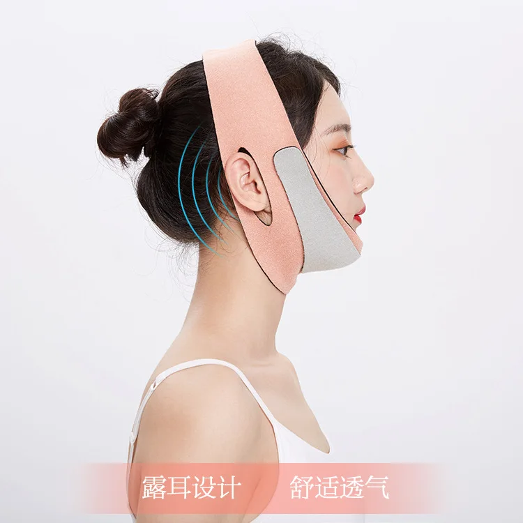 ใหม่ V Face Shaper Lift Massager Slimming Belt Facial Massager เครื่องมือต่อต้านริ้วรอยลดคางคู่ผ้าพันคอบาง face