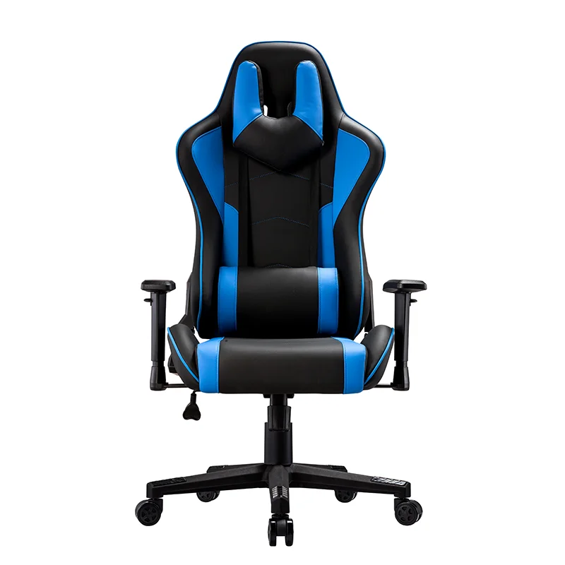 Wholesale Blue Reclining Gamer Chair Europe PU Leather High Back Ergonomic Silla Gaming Chair