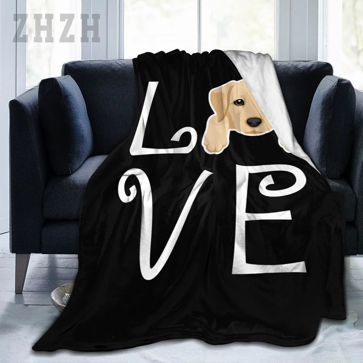 Manta Labrador Retriever Dogs Love LAB Franela multifunción Camping Funda de sofá mantener caliente