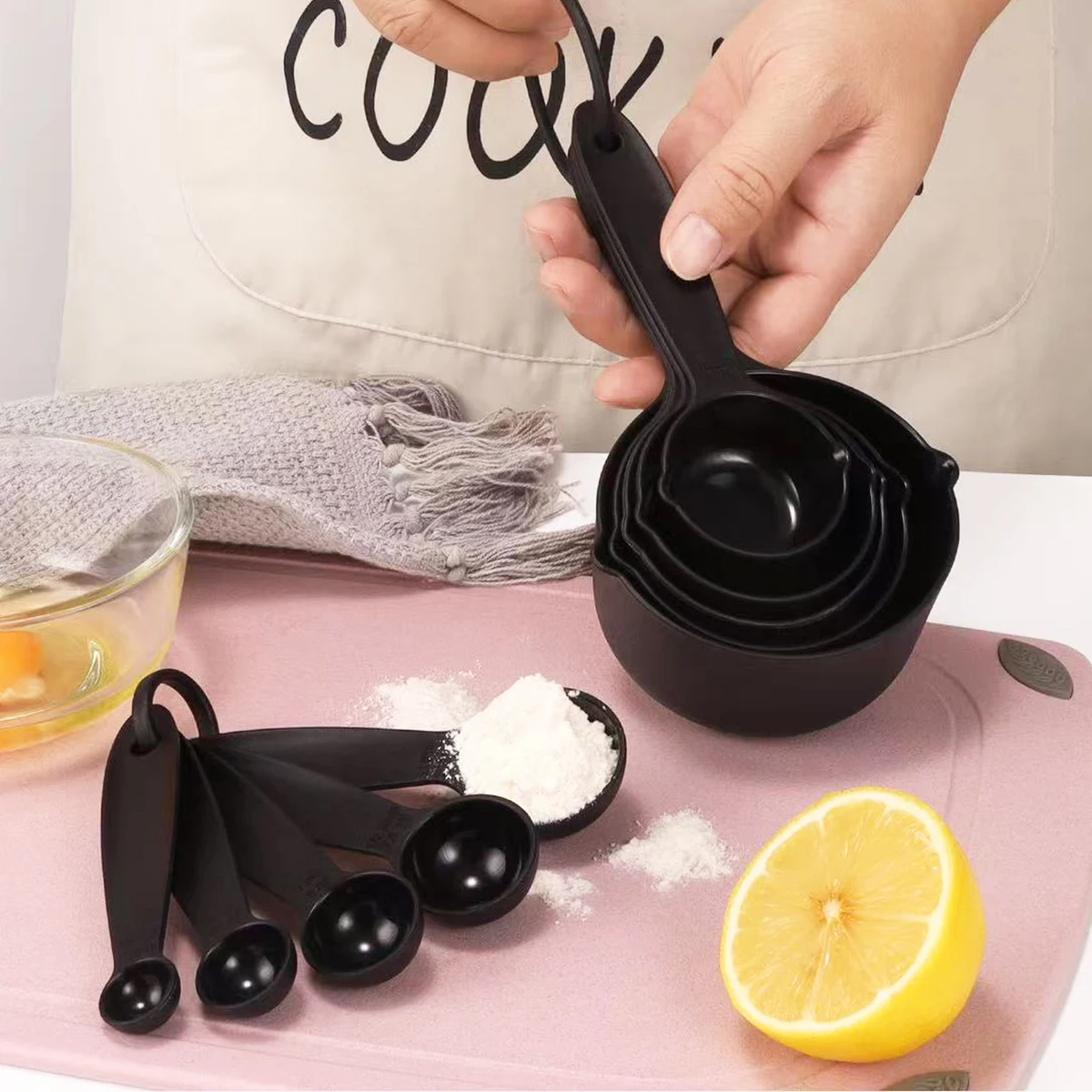 5PCS/10PCS Plastic Eagle Beak Measuring Cup Set with Graduated Measuring Spoons for Home Baking Tools