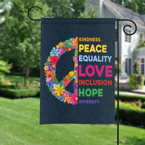 Flower Hippie Soul Flag, Kindness Hippie Flag, Bohemian Hippie Flag, Hippie Soul GJN EEN AAL HHM WZZ yyi