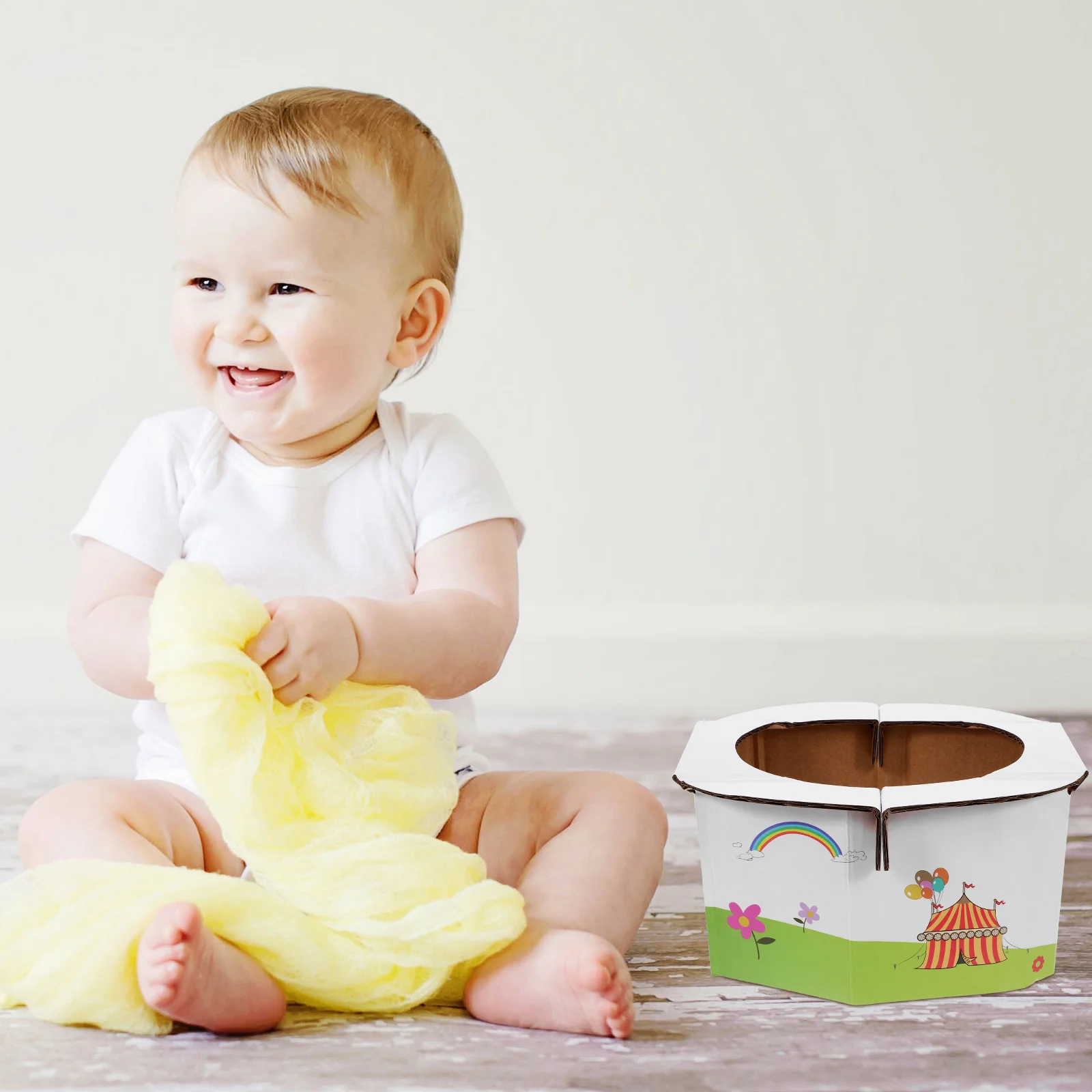 1 قطعة المحمولة طوي الطفل ورق التواليت السفر قعادة المدرب سيارة في الهواء الطلق الرضع للطي كلوسيستول خفيفة الوزن المدمجة #5