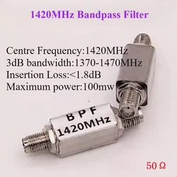 1420MHz Radio Astronomy SAW Bandpass Filter, 80MHz Band 1420MHz Radio Astronomy