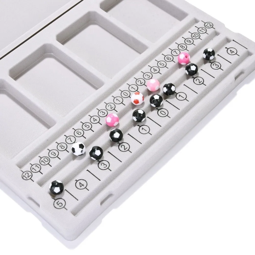 Durable Colorful Beading Board Flockeda Convenient Bracelet Tray DIY Jewelry Making Measuring Tools