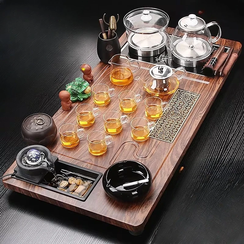 

Kung Fu Hospitality Tea Tray Decorative Serving Ceremony Accessories Tea Tray Ceramic Living Room Bandejas Home Decorationgs