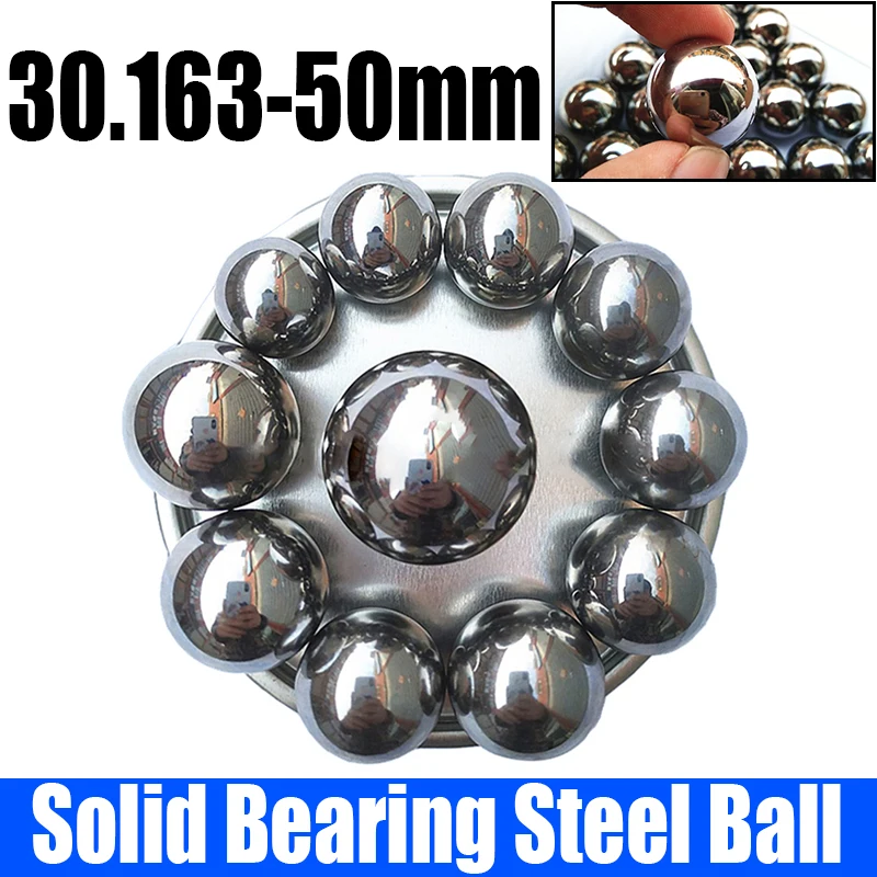 

1PCS Solid Bearing Steel Ball High Precision GCR15 Chromium Steel Ball Smooth Bearing Round Ball Dia 30.163mm-50mm