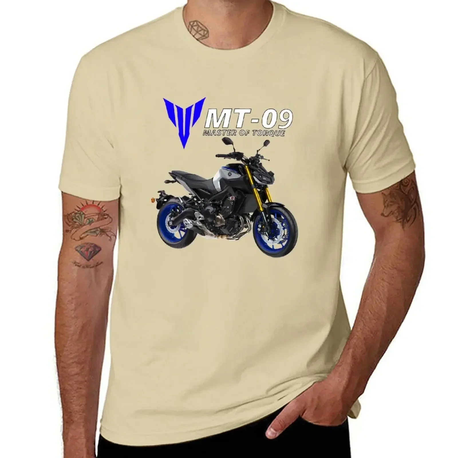 Short sleeve tee mens t shirt graphic MT-09 Motorcycle T-Shirt plain graphic men clothing harajuku 2024 funny SUMMER style tops