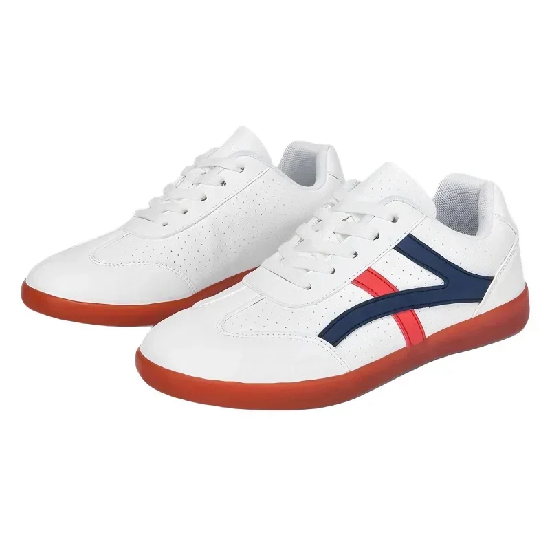 New Tai Chi Shoes Soft Leather Cow Tendon Sole Breathable Men's And Women's Martial Arts Training Board Shoes Casual Sports Shoe
