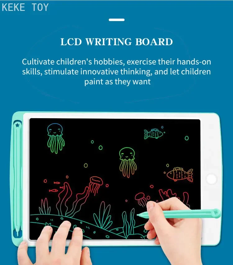 4.4/6.5/8.5/10/12 inch LCD Drawing Tablet For Children Toys Painting Tools Electronics Writing Board Boy Kids Educational Toy