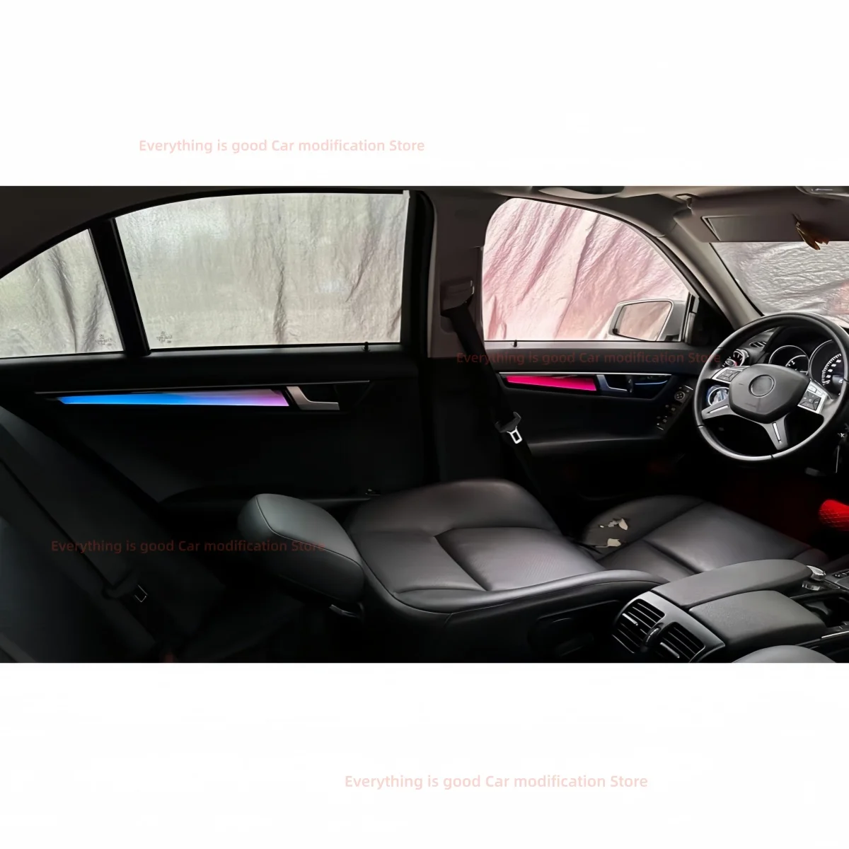 For Mercedes Benz C-class W204 2010-2014 Atmosphere Lamp Car Interior Lighting Upgrade Car Accessories Ambient Light Trim Strip