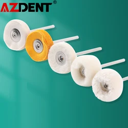 10pcs/Pack AZDENT Dental Polishing Brush Felt Cashmere Cotton HP2.35mm 3/32