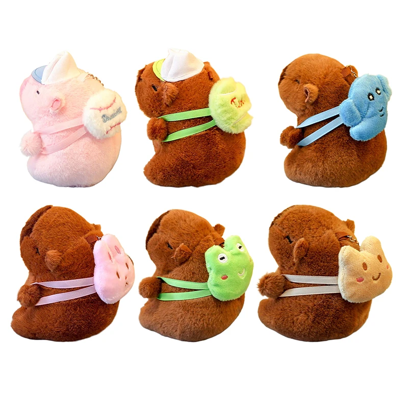 

Cute Capibara Kapibara Plush Toy Cartoon Guinea Pig Pendant Soft Stuffed Doll Keychain Backpack Car Bag Key Ring Decor Kid Gift