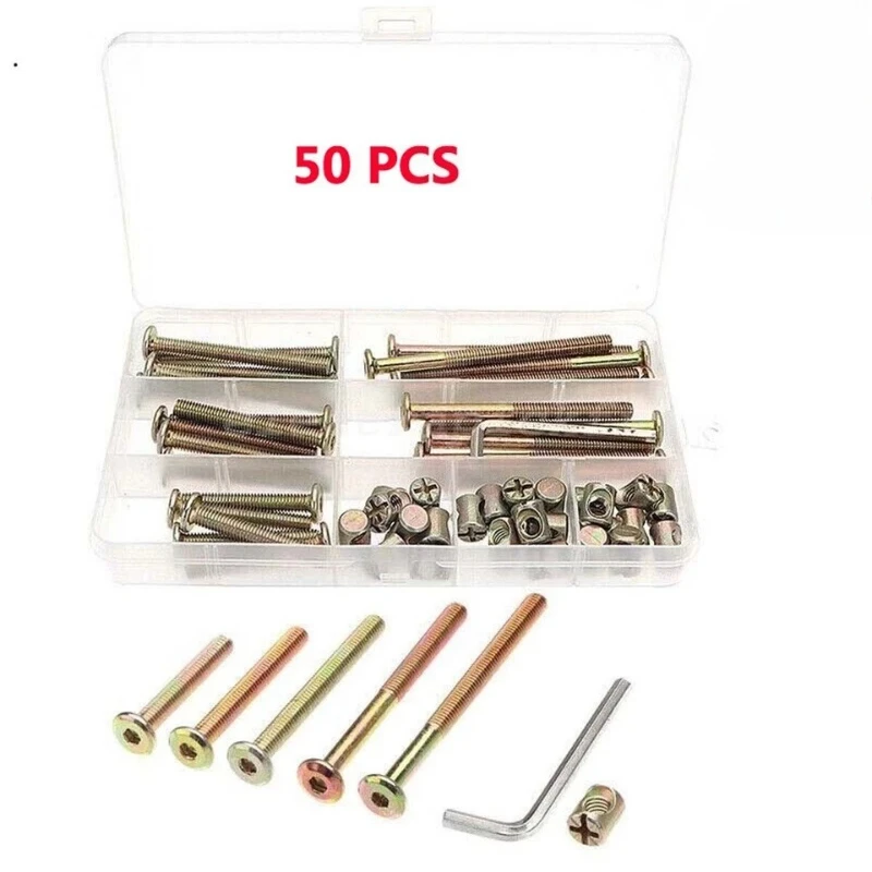 50Pcs Zinc Plated C… - image