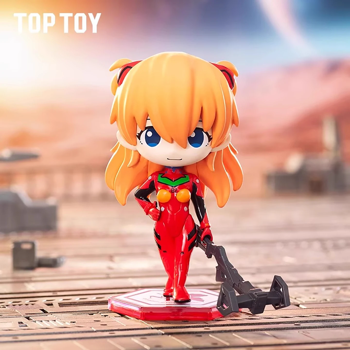 Toptoy Neon Genesis Evangelion Eva Serie di armi Scatola cieca Asuka Mano Ornamento Giocattolo Regalo per collezionisti Scatola cieca alla moda