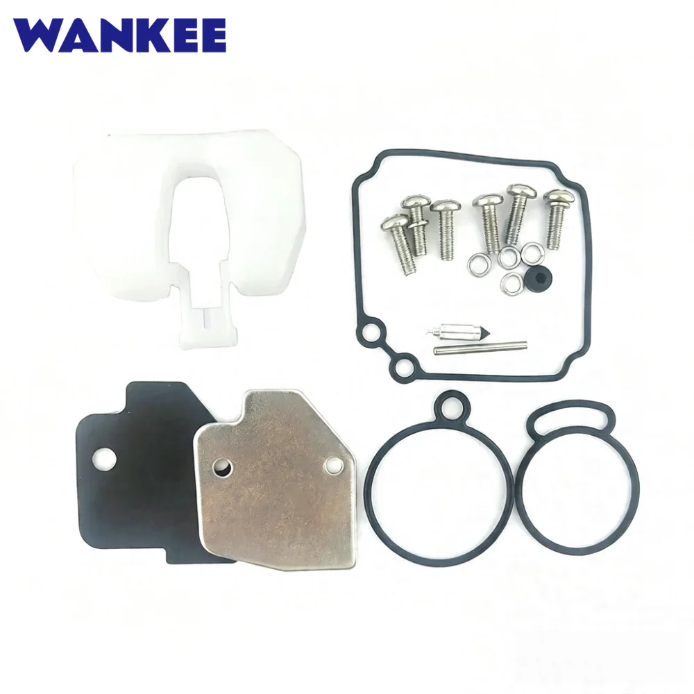 Wankee 3PCS 3C8-87122-1 Carburetor Repair Rebuild Kit For Tohatsu M40 M50 40HP 50HP 2 Stroke Outboard Motor Parts