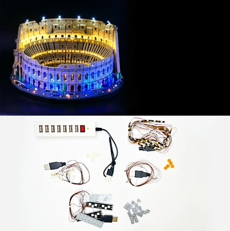 Not Included Building Blocks LED Light Kit For Colosseum 10276 DIY Toys Gift Only Lighting Set