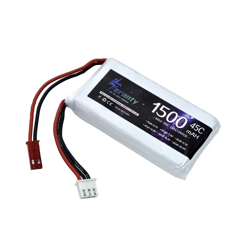 Akumulator LiPo 7,4 V 1500 mAh 45C do quadkoptera RC Helikopter Samochód Łódź Drony Części zamienne Akumulator 2s 7,4 V z wtyczką T/JST/XT30/XT60