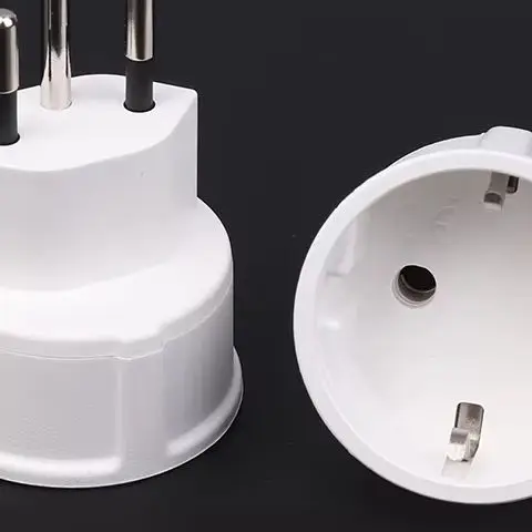 1 Piece Embedded Swiss Adapter Converter Plug EU DE Germany Socket 3 Pin Swiss Plugs Adaptor Swiss Plugs Turn To French Plugs