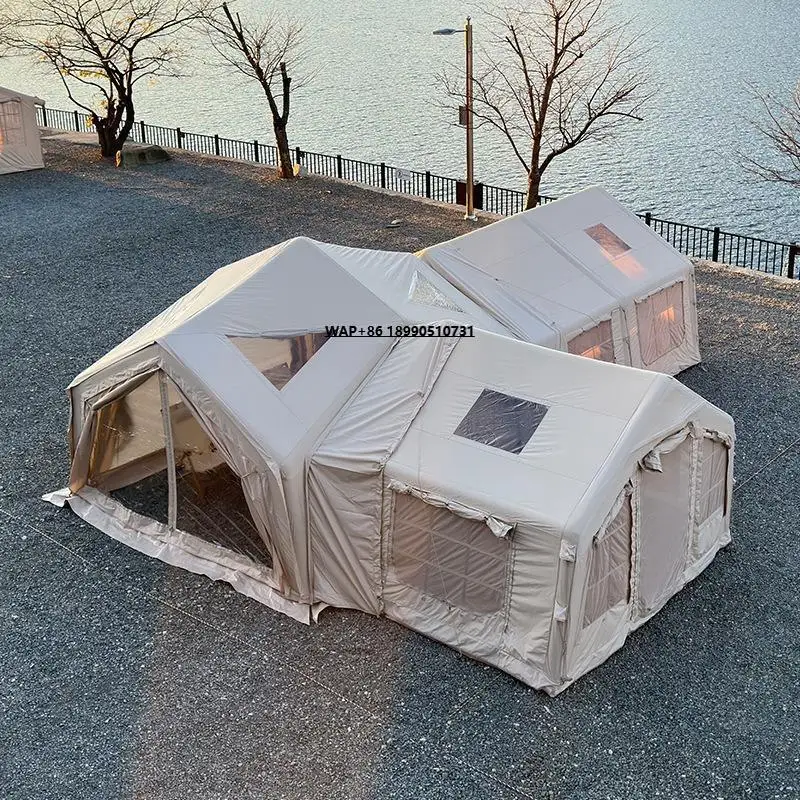 

Inflatable PVC Waterproof Portable Four-season Tent with Expansion Hall for Winter Outdoor Camping & Self-driving Overnight Use
