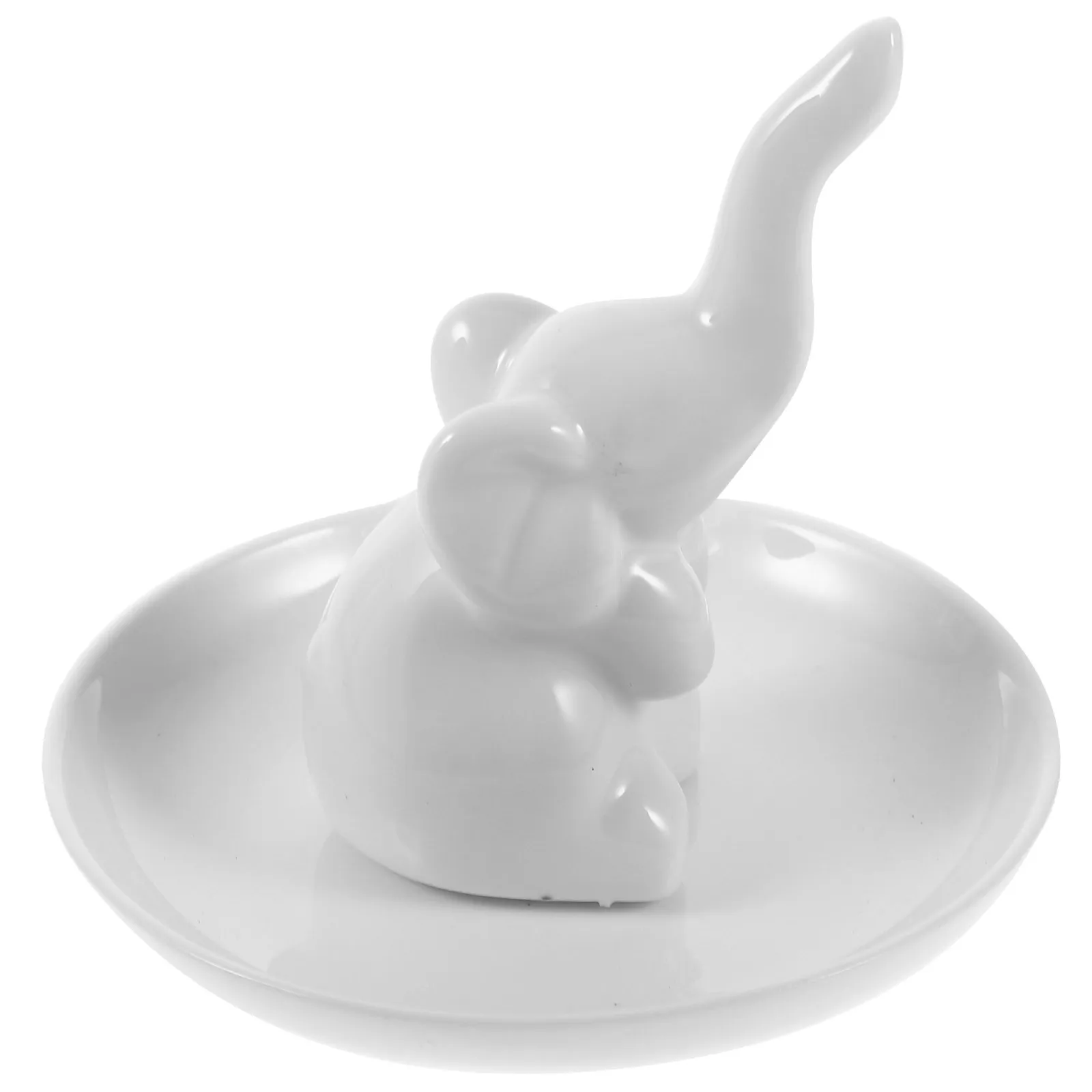 

Керамический органайзер для украшений: подставка для серег и колец, белая, случайный цвет, подарок на свадьбу или годовщину