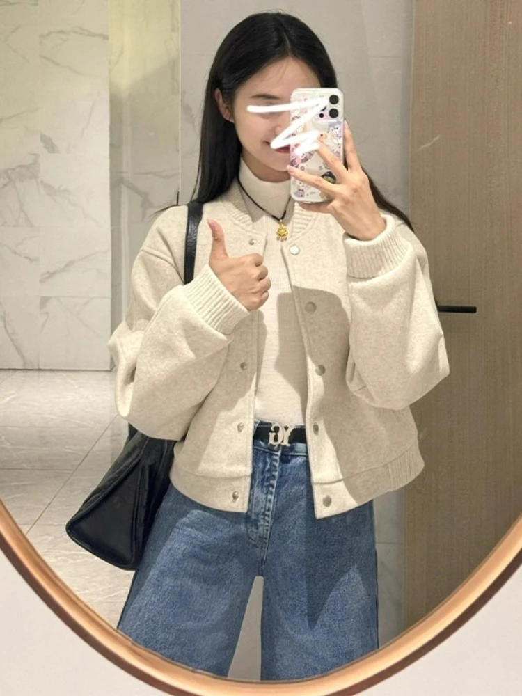 Early Autumn High-end Baseball Jacket Women's Short Jacket Top Jacket Outerwear
