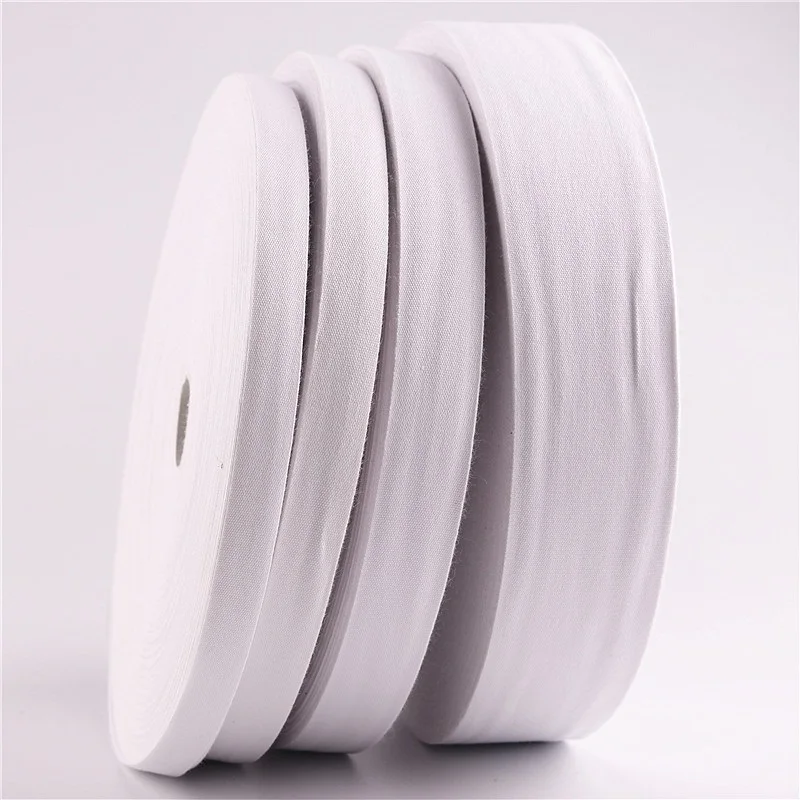 10/15/20/25/30/35/40/50mm Blank Cotton Webbings Tapes Bag Belt Lable Ribbons DIY Sewing& Packing Clothing Fabric Binding Crafts