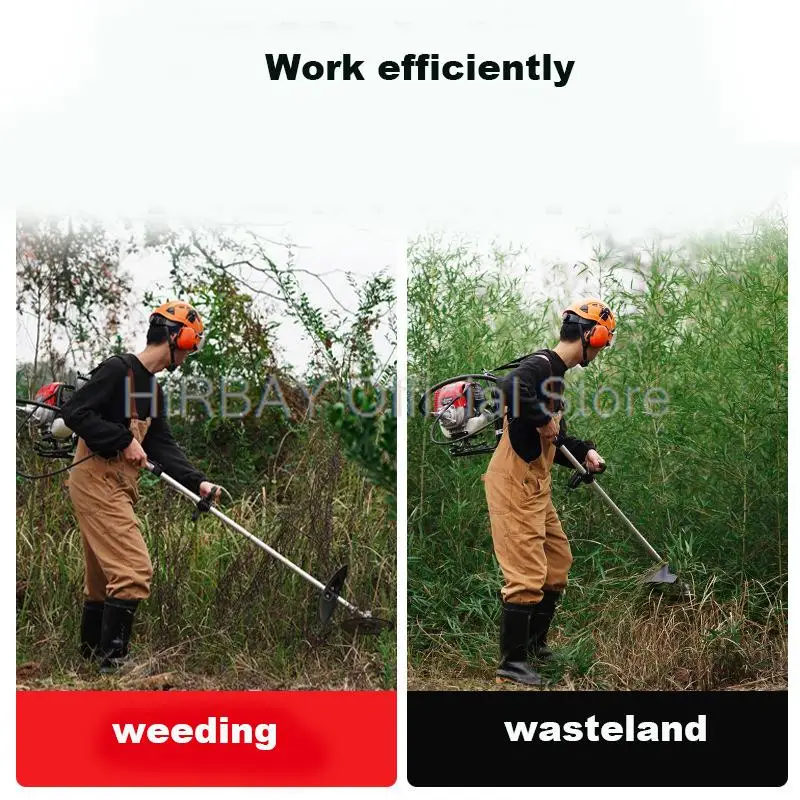 Mesin Pemotong Rumput Ransel 4 Tak GX35, Pemangkas Rumput Bertenaga, Mesin Pemotong Rumput Multifungsi, Alat Penyiangan dan Pemangkasan Taman