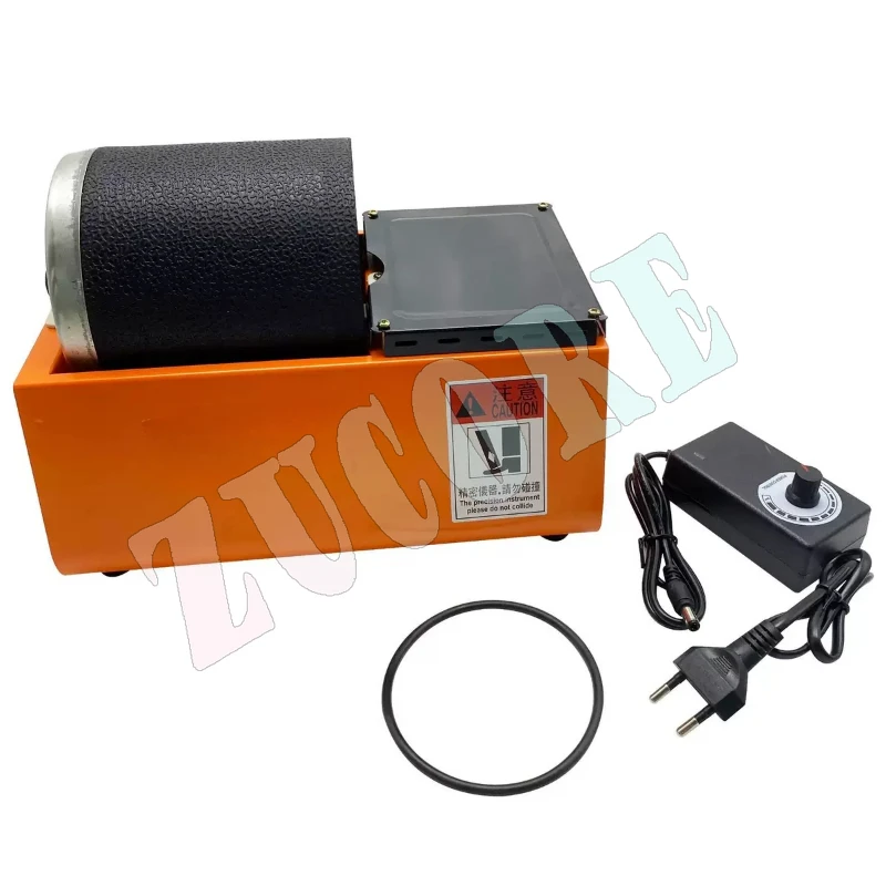 2.5KG small drum polishing machine for grinding gold silver jewelry jade cultural toys cleaning oxidation chamfering deburring