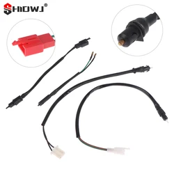 Motorcycle Drum Brake Light Rear Brake Switch + Spring Kit Universal For Pit Bike Quad Scooter Rear Brake Power-off Switch Line