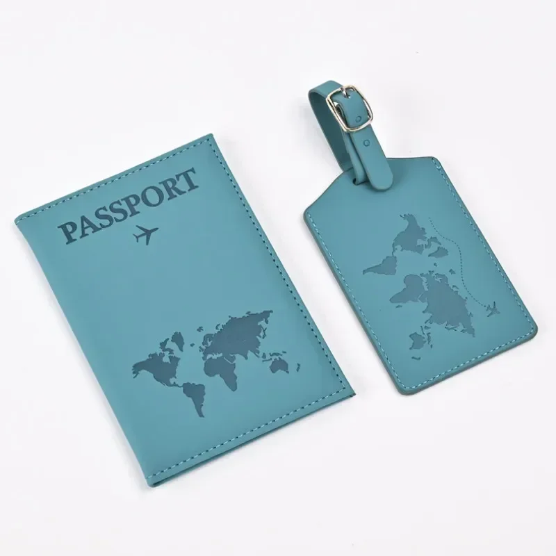 Couverture de Passeport en PU Solide pour Homme et Femme, Accessoire de Protection de Voyage pour Carte d'Identité et de Crédit