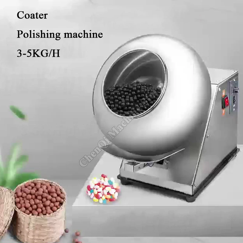 Máquina de polimento totalmente automática, medicina chinesa, revestimento de grânulos, comercial, processamento de alimentos pequenos, revestimento de açúcar