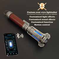 Lightsaber Neopixel Jedi Laser Sword Metal Hilt Heavy Dueling Sensitive Smooth Infinite Changing Hitting Sound LTG Light Saber